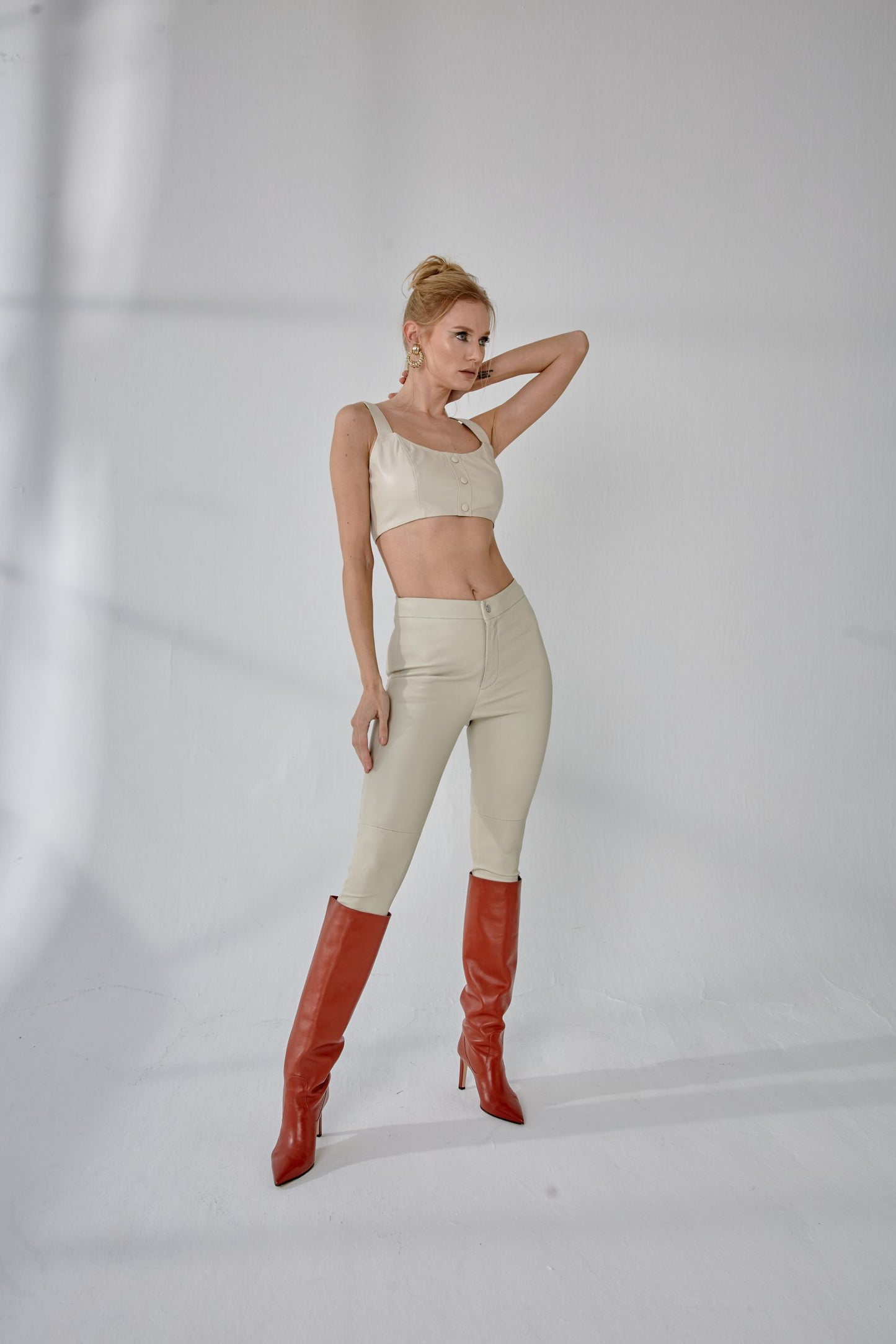 Buttoned Bra - Cream