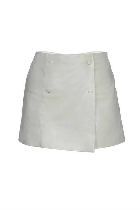 Buttoned Skort – Cream